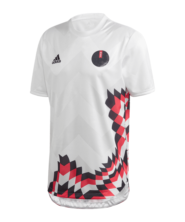 adidas Captain Tsubasa Trikot Weiss Schwarz Pink - weiss