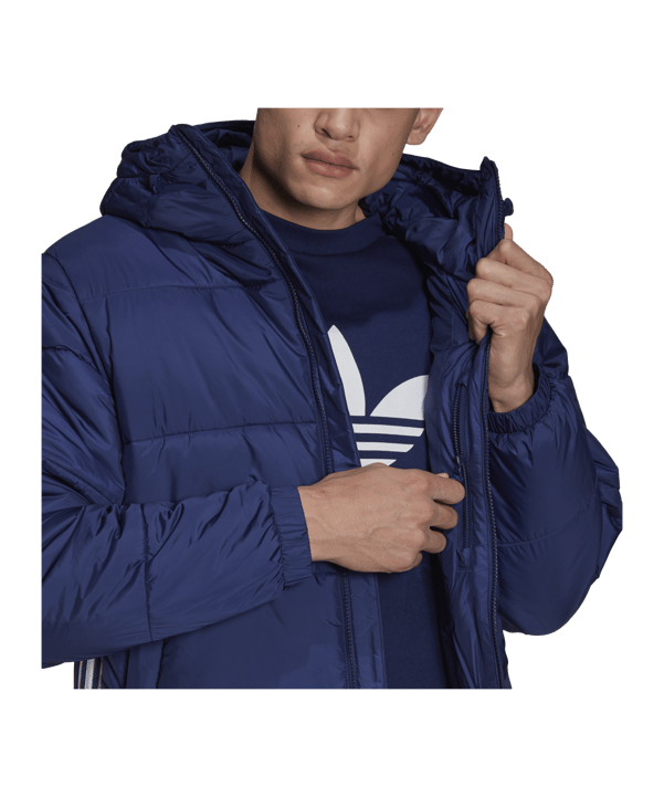 adidas Originals Padded Puffer Jacke Blau - blau