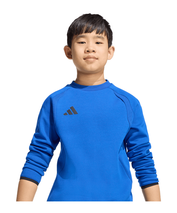 adidas Tiro Travel Sweatshirt Kids Blau - blau