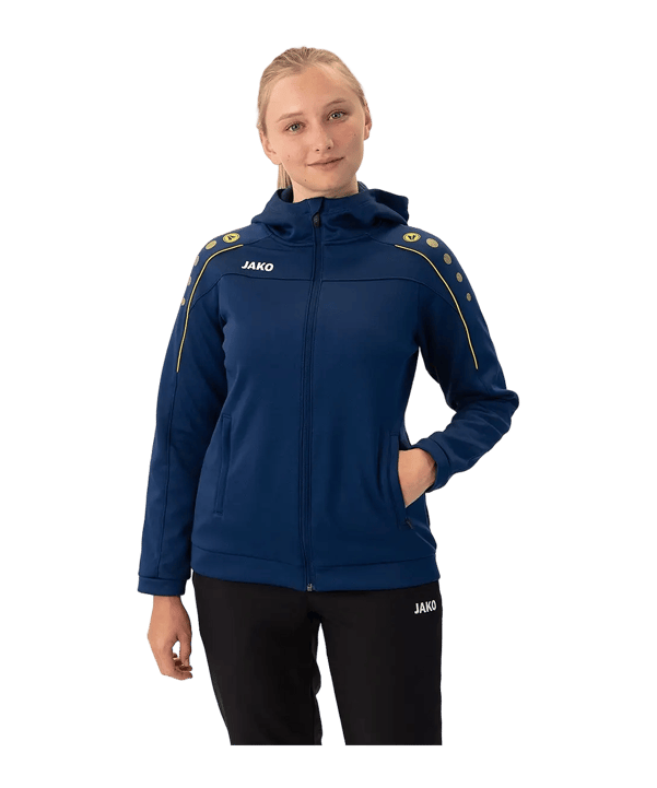 JAKO Classico Veste à capuche Femmes Bleu C42 - bleu