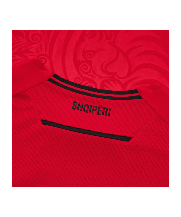 Macron Albania Maglietta Home 2025/2026 Kids Rosso - rosso