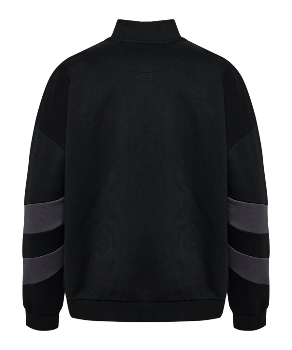 Hummel Oversized Halfzip Sweatshirt Schwarz F2129 - schwarz