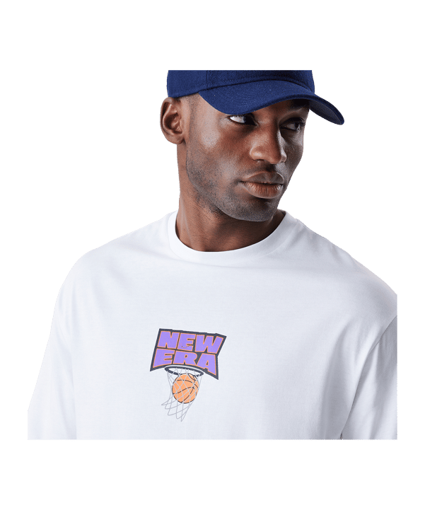 New Era Location Oversized T-Shirt Weiß - weiss