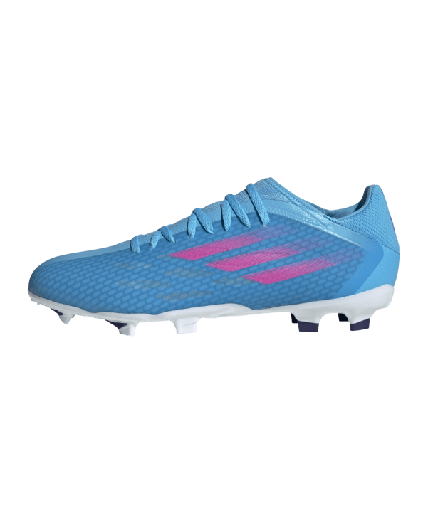 adidas X SPEEDFLOW.3 FG Sapphire Edge Blau Pink Weiss - blau