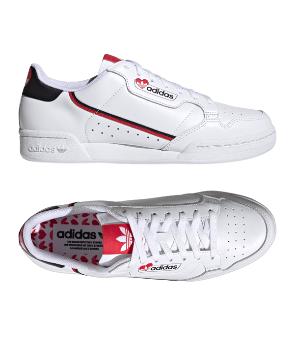 adidas Originals Continental 80 Weiss Schwarz - weiss