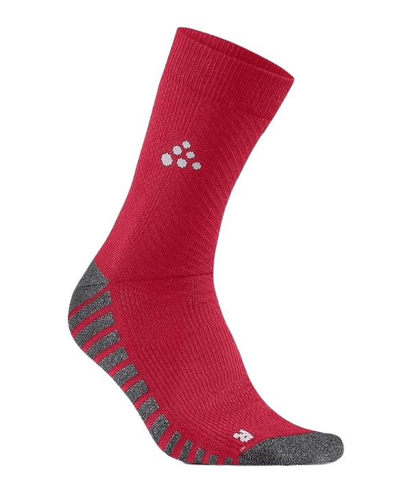 Craft Progress Anti Slip Mid Strumpfstutzen Socken Rot - rot