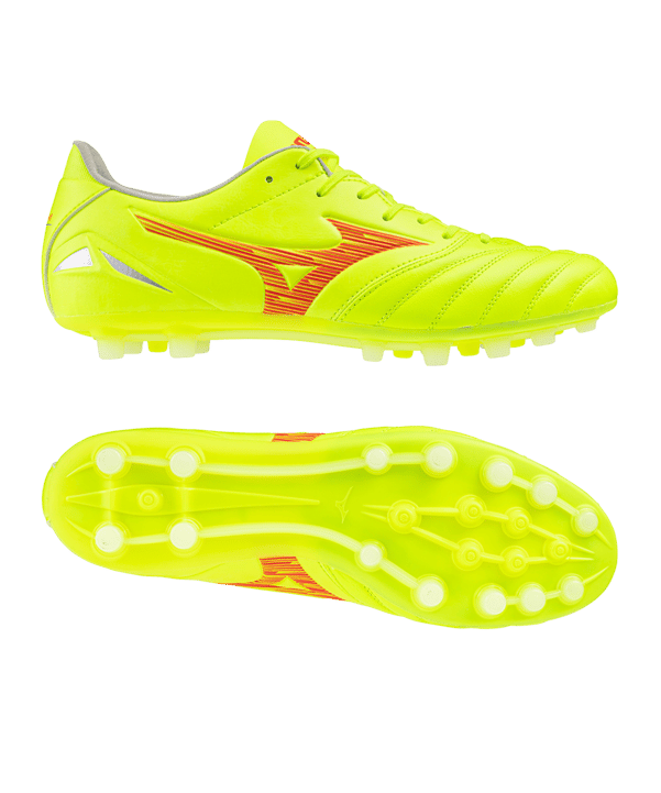 Mizuno Morelia Neo IV AG Dyna jaune rouge  jaune F45 - jaune