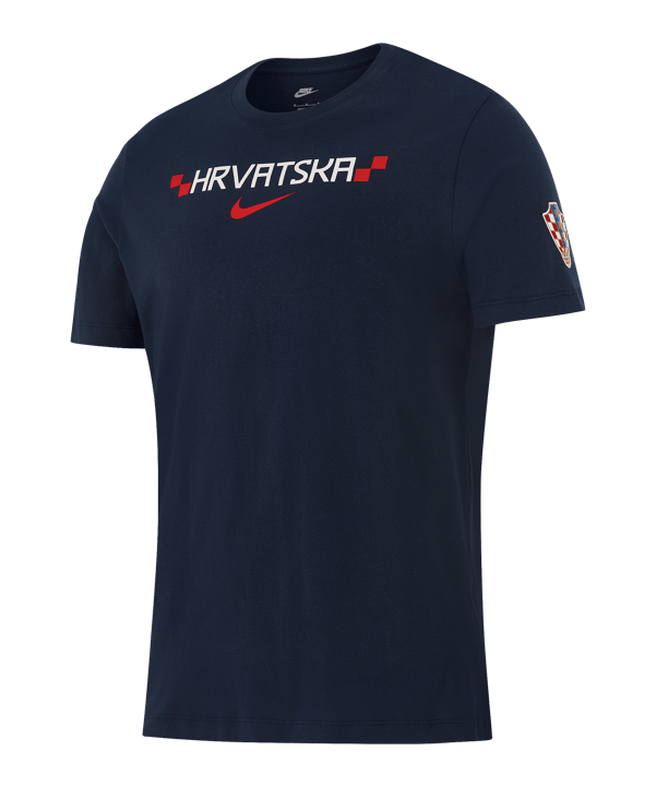 Nike HNS Kroatien Graphic T-Shirt Blau F451 - blau