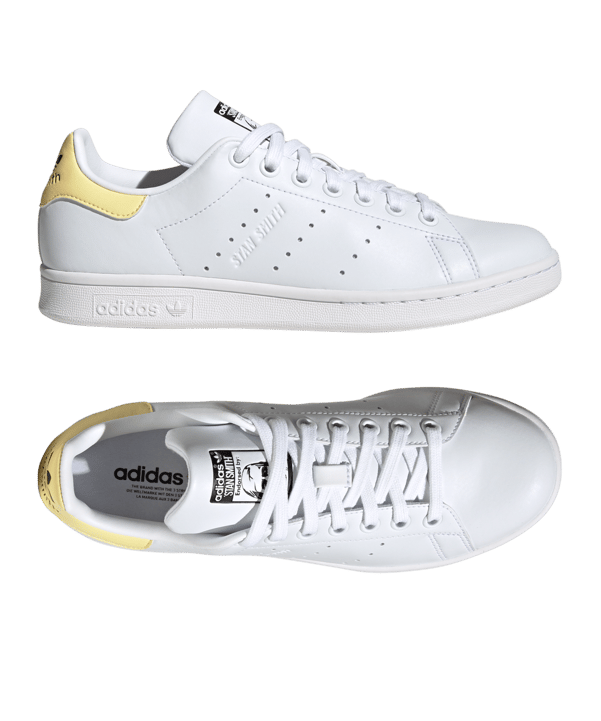 adidas Originals Stan Smith Damen Weiss Gelb - weiss