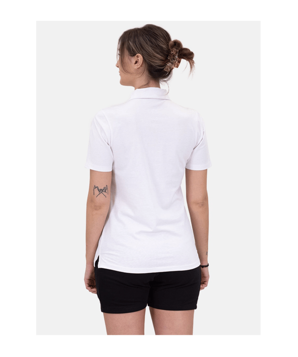 JAKO Power Poloshirt Damen Weiss Schwarz F000 - weiss
