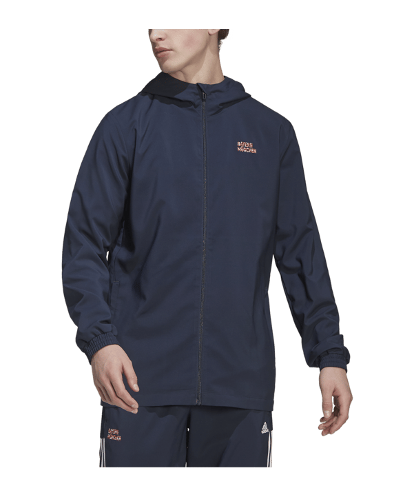 adidas FC Bayern München Windbreaker Blau - blau