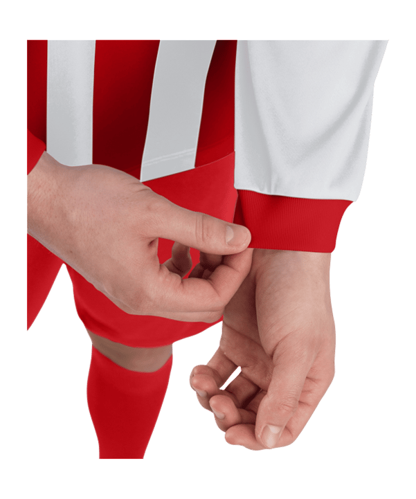 JAKO Inter Trikot langarm Weiss Rot F011 - weiss