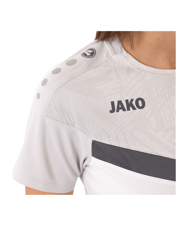JAKO Iconic T-Shirt Damen Weiss Grau F016 - weiss