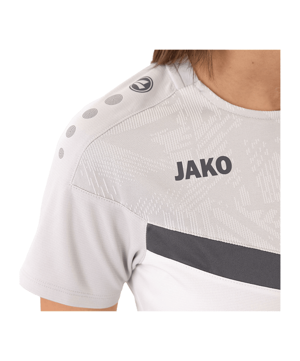 JAKO Iconic T-Shirt Damen Weiss Grau F016 - weiss