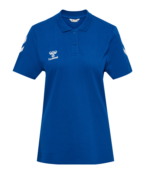 hummel Go 2.0 Chevron Polo Damen Blau F7045 - blu