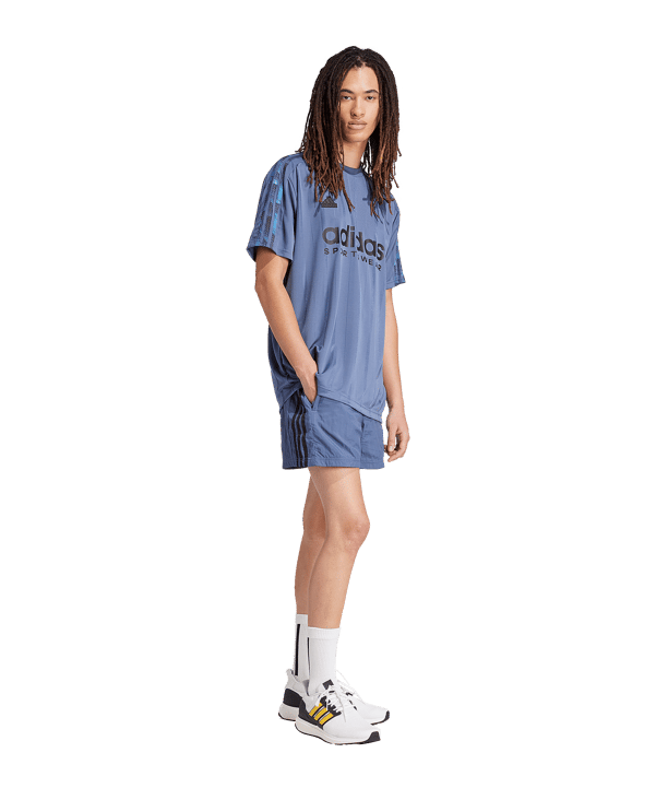 adidas Tiro T-Shirt Blau - blau