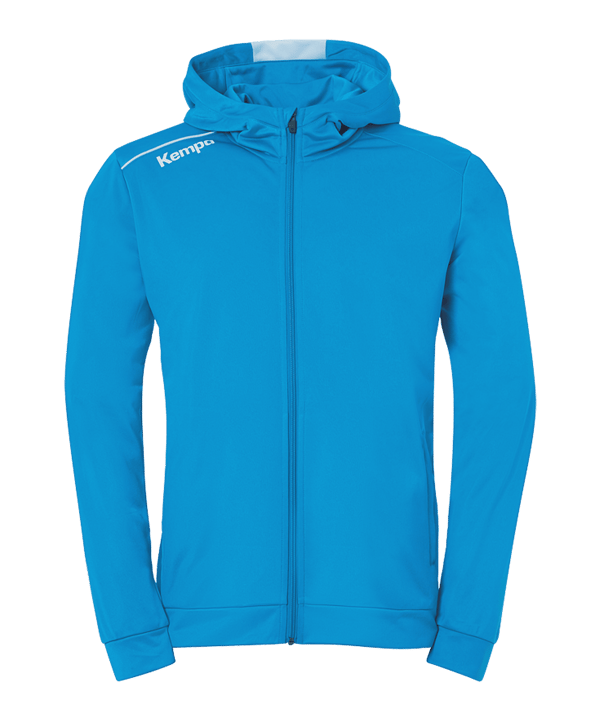Kempa Player Kapuzenjacke Hellblau Weiss F02