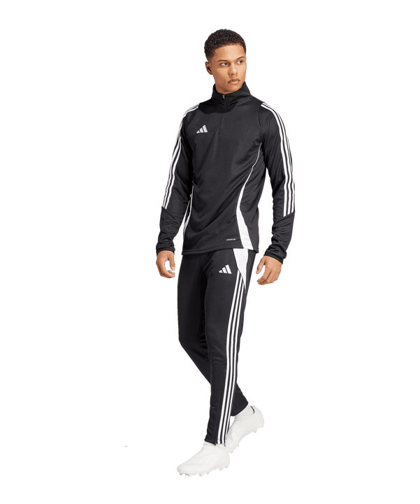 adidas Tiro 24 Trainingshose Slim Schwarz Weiss - schwarz