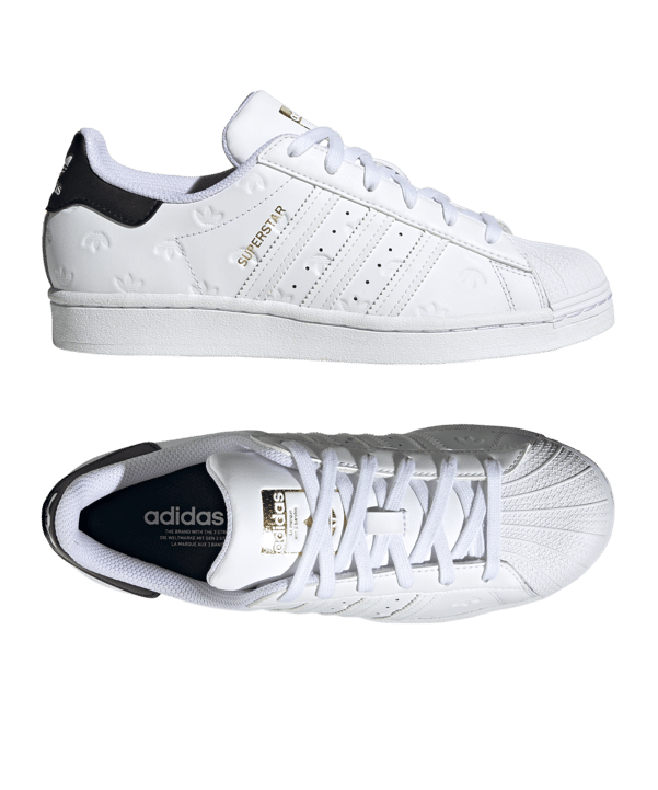 adidas Originals Superstar Damen Weiss Schwarz - weiss