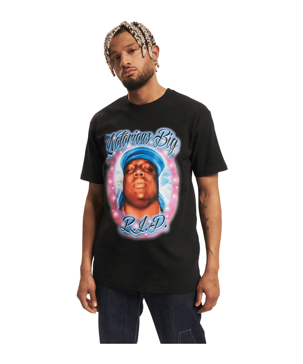 Mister Tee Biggie RIP T-Shirt Schwarz - schwarz