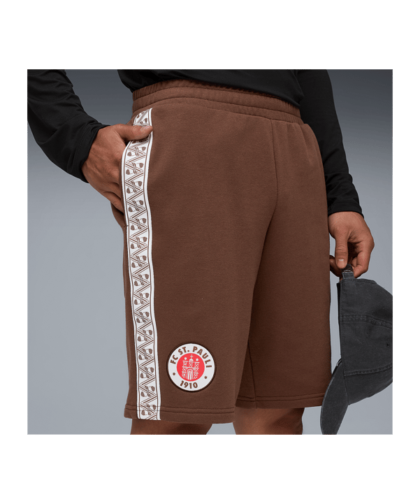 PUMA FC St. Pauli King Sweat Short Braun F01 - braun