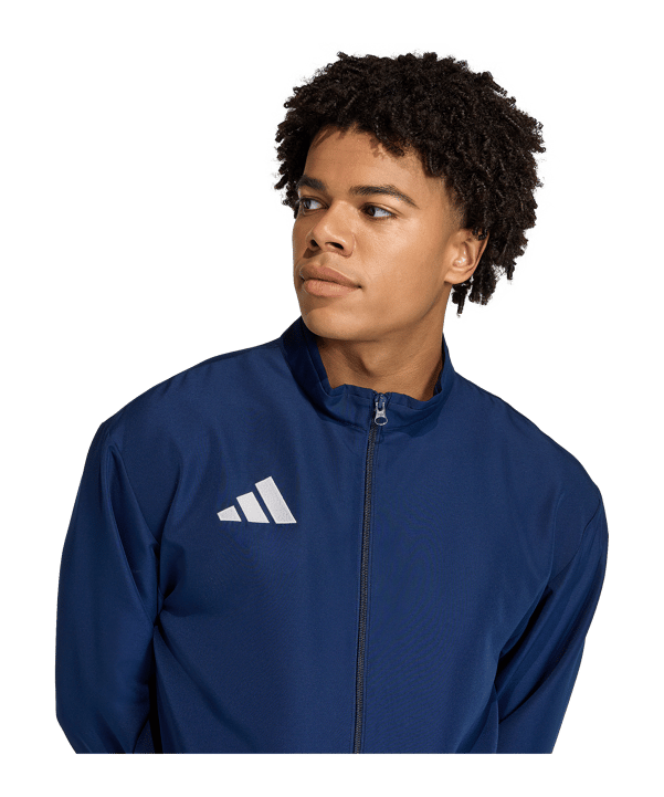 adidas Entrada 26 Präsentationsjacke Dunkelblau - weiss