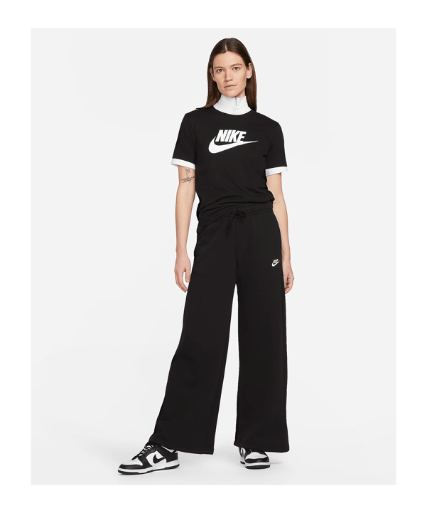 Nike Essentails Logo T-Shirt Damen Schwarz F010 - schwarz
