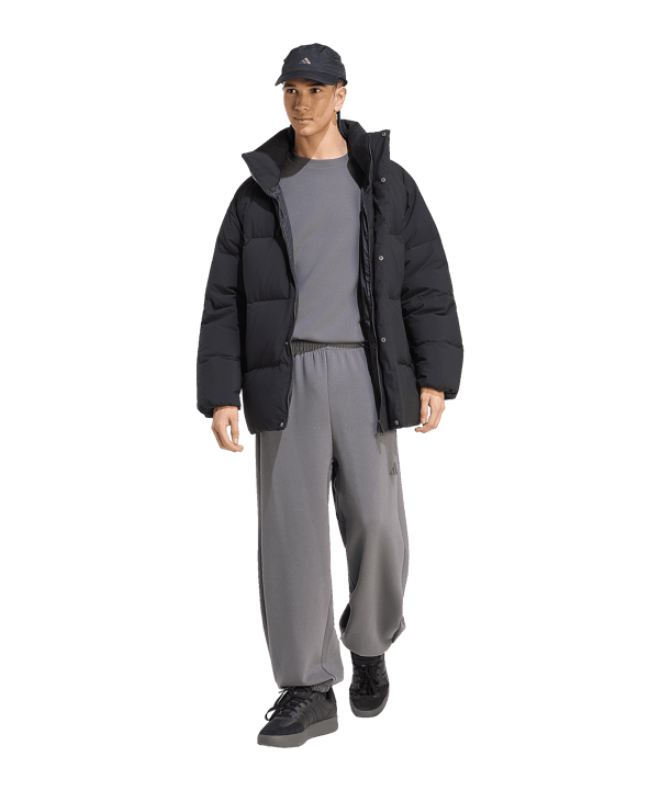 adidas Helionic Down Puffer Mid-Length Giacca Nero - nero
