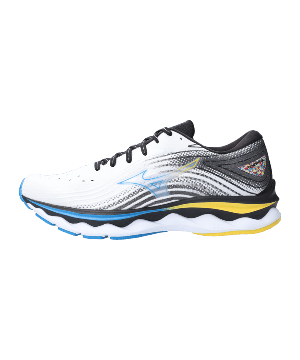 Mizuno Wave Sky 6 Weiss Gelb F01 Laufschuh - weiss