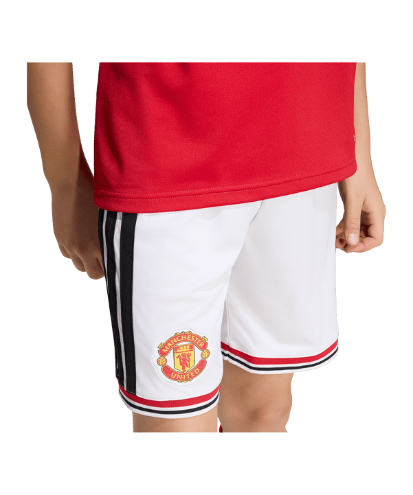 adidas Manchester United Short Home 2026/2027 Kids Weiß - weiss