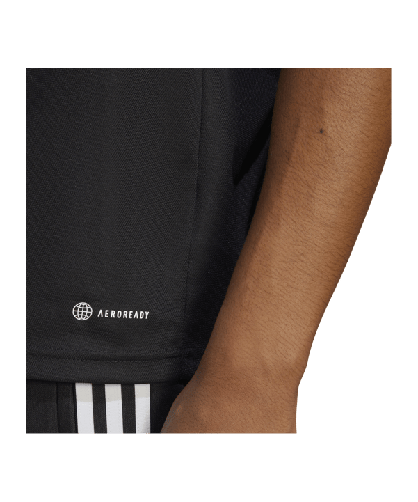 adidas Tiro 23 Poloshirt Schwarz - schwarz