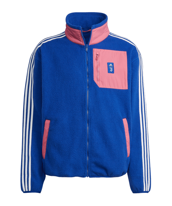 adidas Juventus Turin Fleece Jacke Blau - blau