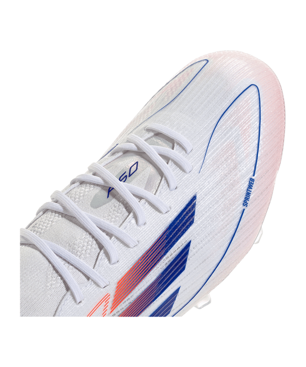 adidas F50 Elite Mid FG Advancement Damen Weiss Blau - weiss