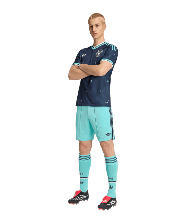 adidas DFB Deutschland Short Away WM 2026 Türkis - tuerkis
