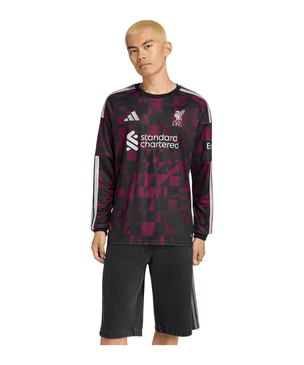 adidas FC Liverpool Trikot Langarm 3rd 2026/2027 Schwarz - schwarz