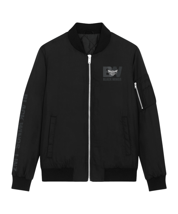 Black Wings Classic Bomberjacke Schwarz - schwarz