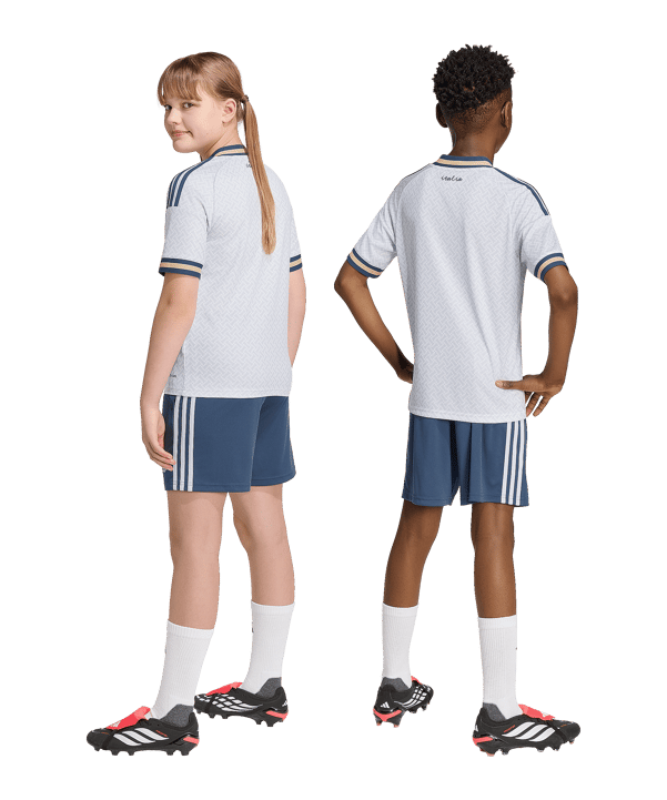 adidas FIGC Italien Short Away WM 2026 Kids Blau - blau