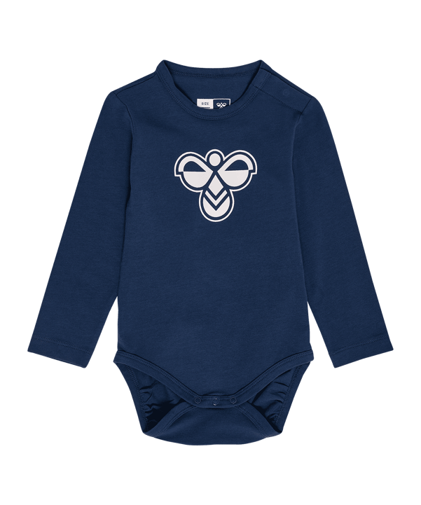 Hummel Mini Logo Body L/S Anzug Kids Blau F7459 - blau