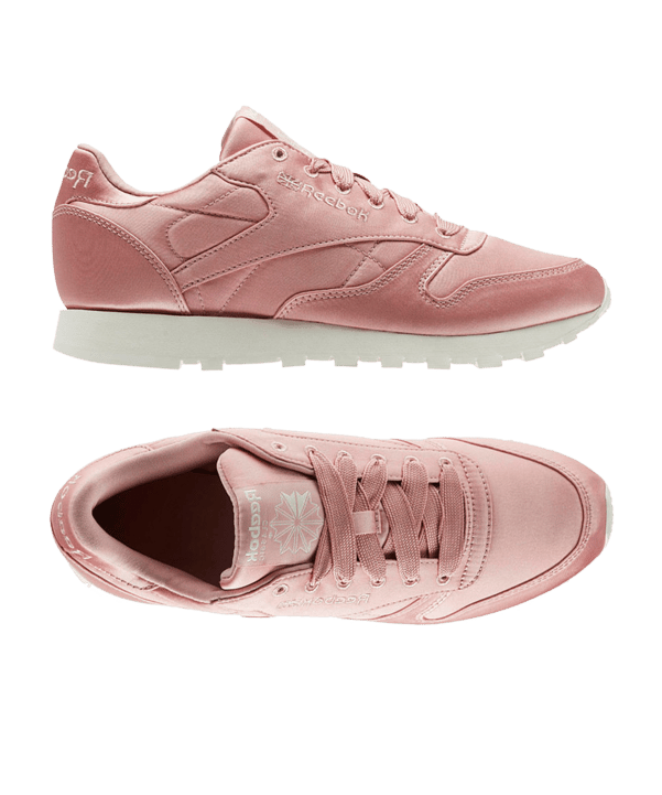 Reebok Classic Leather Satin Sneaker Damen Pink - rosa