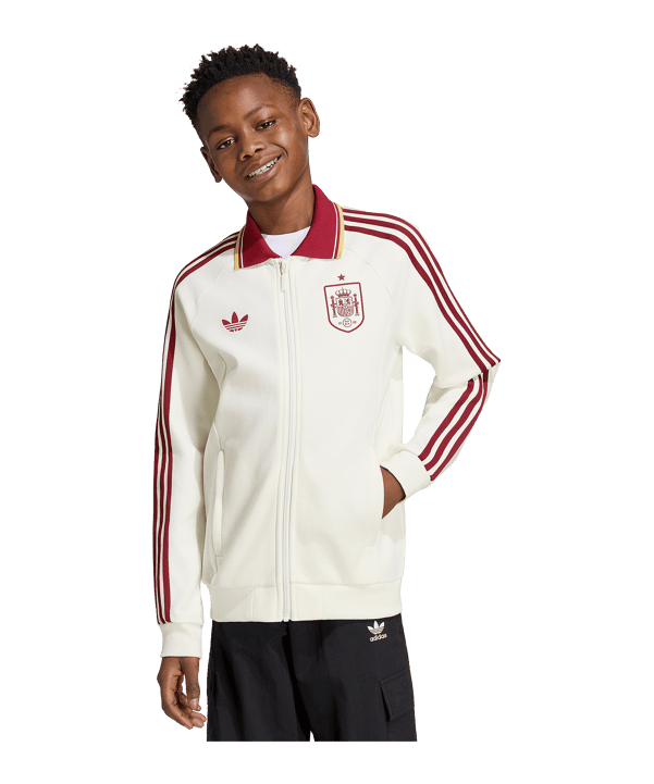 adidas Originals FEF Spanien Anthem Jacke Kids Weiß - weiss