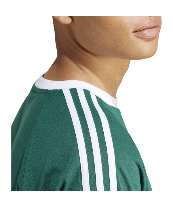 adidas Originals Adicolor 3-Stripes T-Shirt Grün - gruen