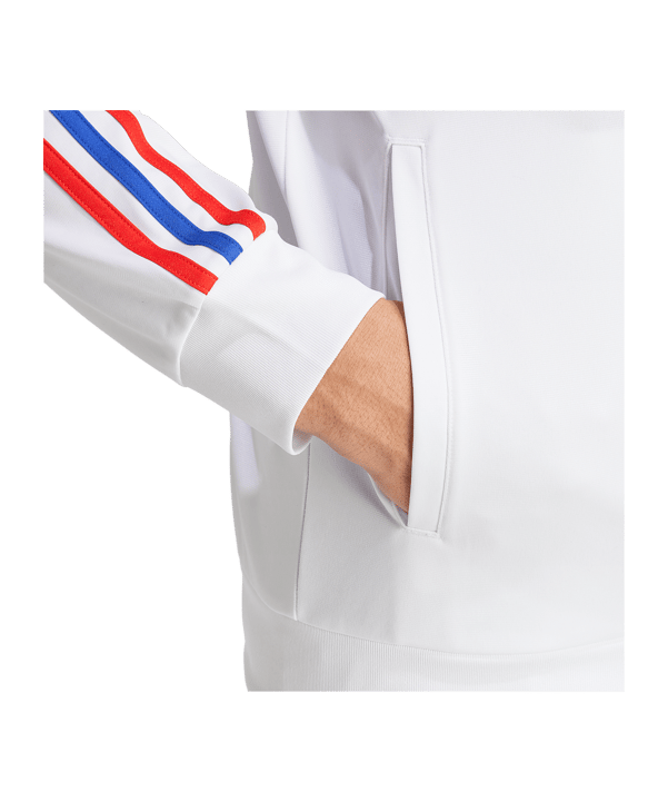 adidas Olympique Lyon DNA Track Sweatshirt Weiß - weiss