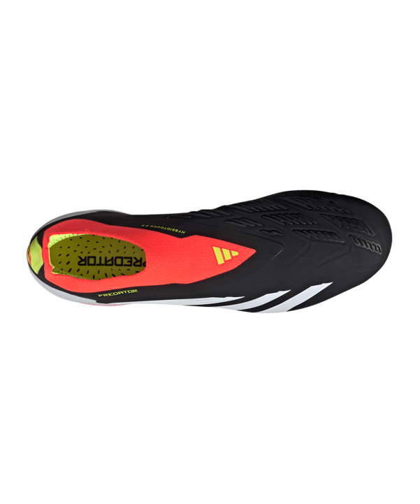 adidas Predator Elite LL FG Solar Energy Schwarz Weiss Rot - schwarz