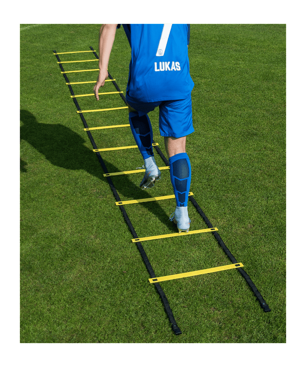 Cawila CORE Koordinationsleiter 8m inkl. Tasche | variable Sprossen - gelb