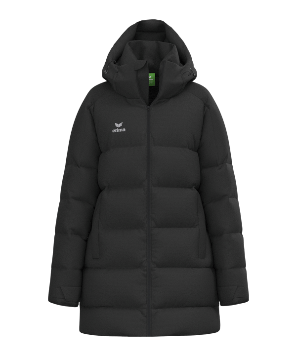 Erima Premia Parka Winterjacke Damen Schwarz - schwarz