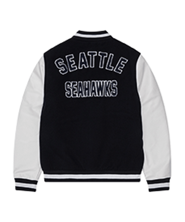 New Era Seattle Seahawks Varsityt Jacke Blau - blau