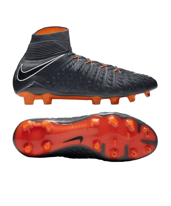 Nike Hypervenom Phantom III Elite DF FG Grau F081 - grau