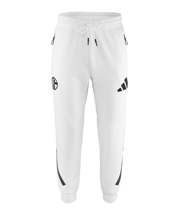 adidas FC Schalke 04 Z.N.E. Jogginghose Weiß - weiss