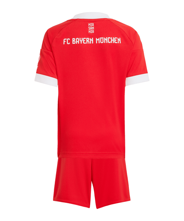 adidas FC Bayern München Mini Trikot Set Home 2025/2026 Kids Rot - rot