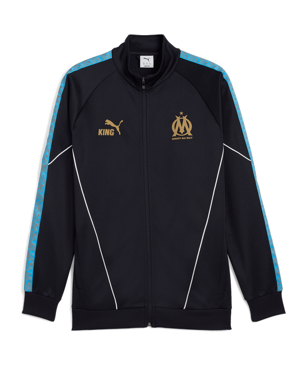 PUMA Olympique Marseille KING Anthem Jacke Blau F16 - blau